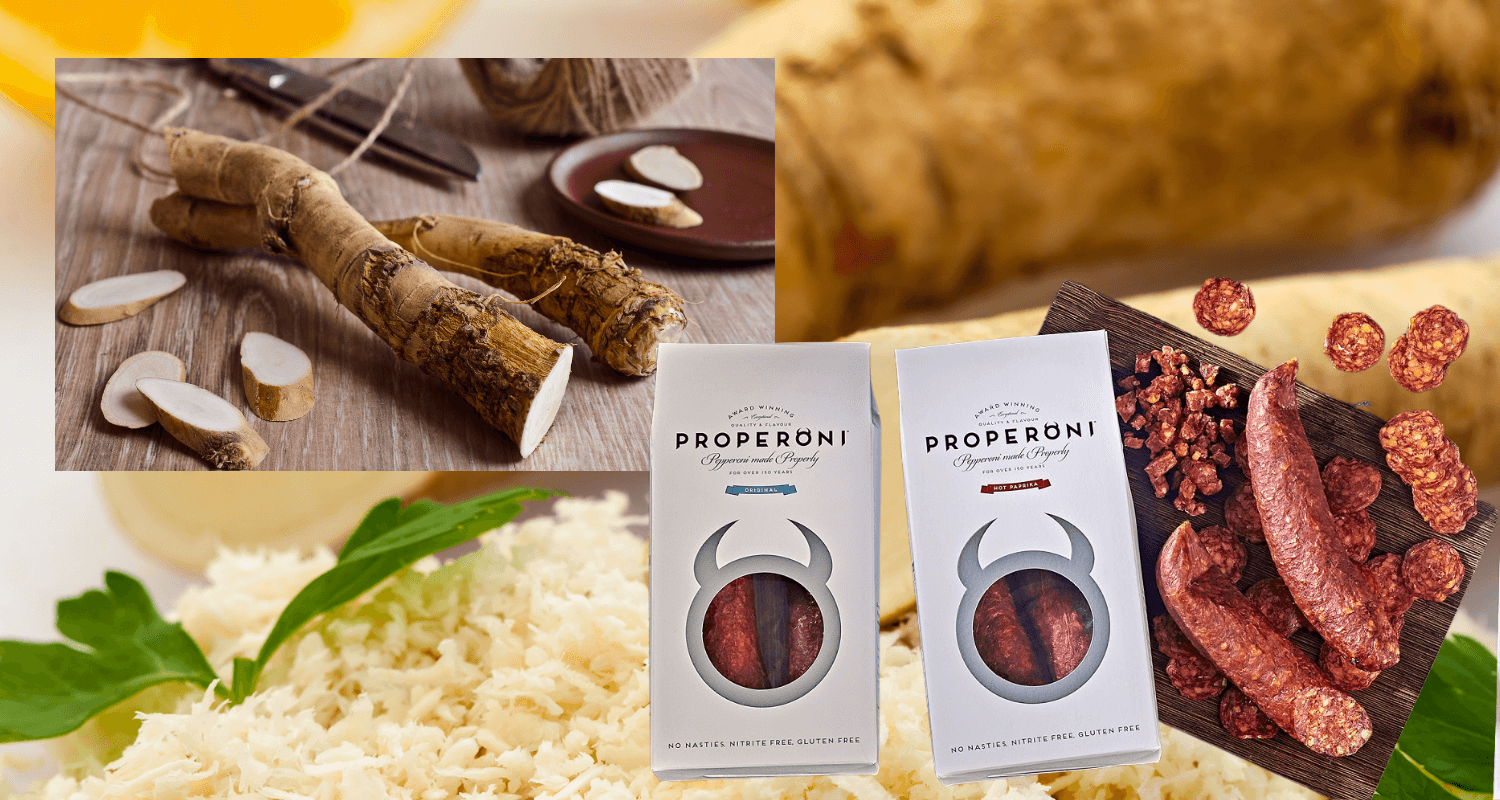 What do fresh horseradish and Properoni have in common?