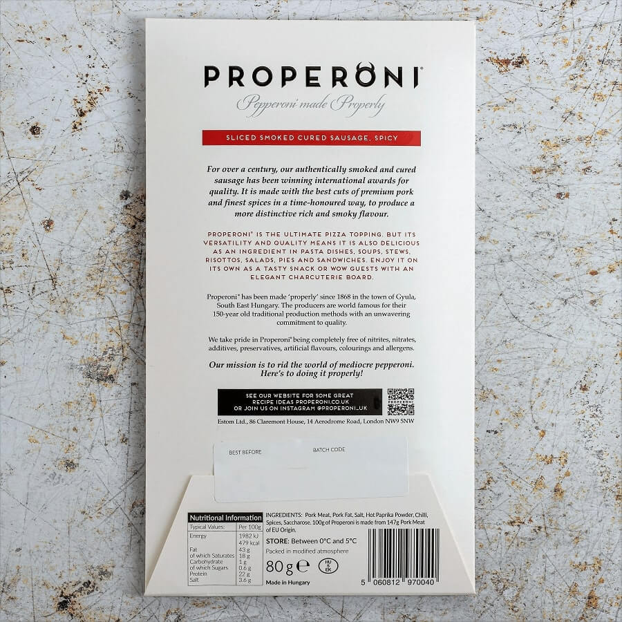 Properoni Hot Paprika sliced - Pizza lovers