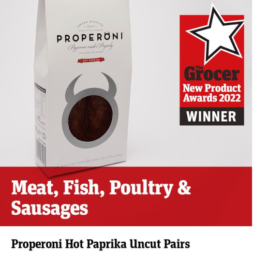 Properoni WINS Grocer New Product Award