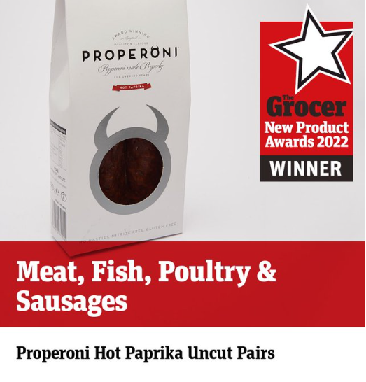 PROPERONI WINS Grocer New Product Award