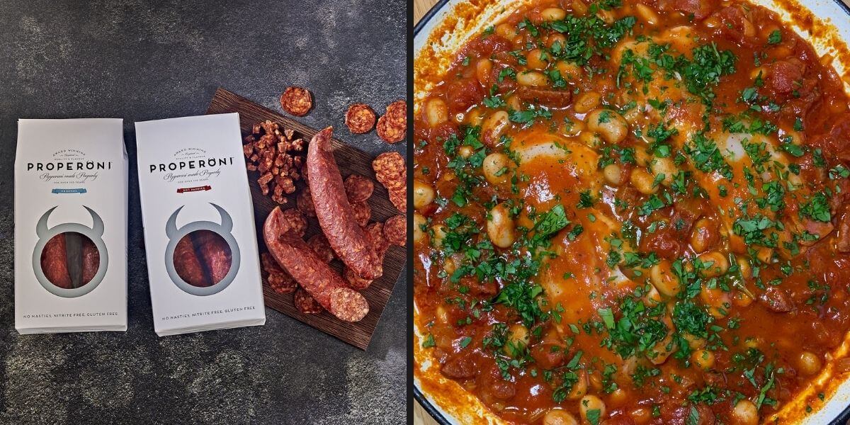The Ultimate Surf & Turf - Cod & PROPERONI Bean Stew