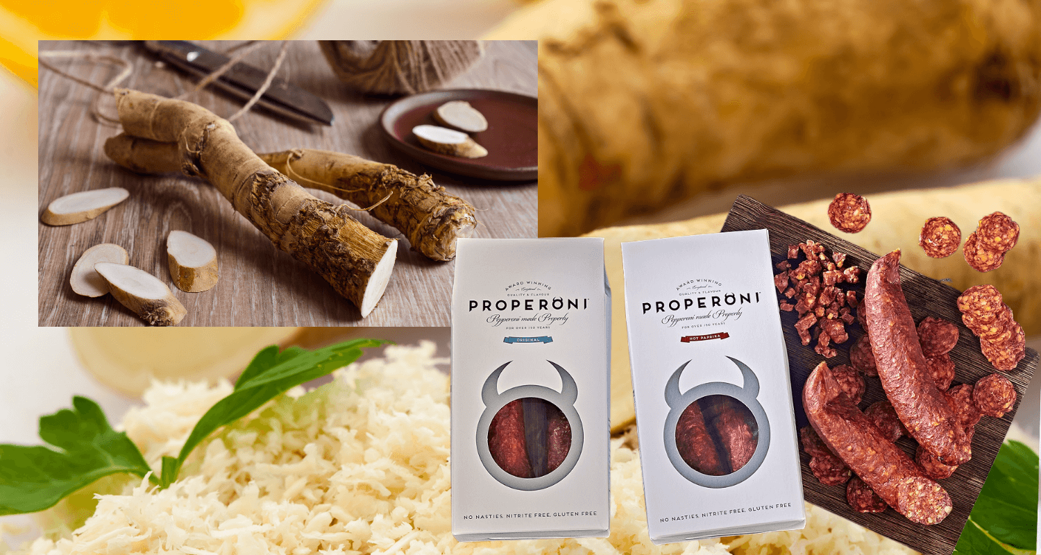 What do fresh horseradish and PROPERONI have in common?