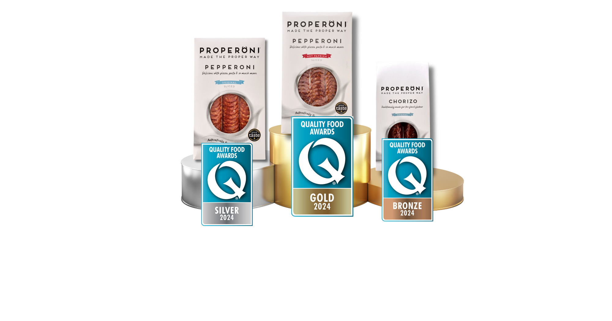 PROPERONI Sweeps the Podium at the Quality Food Awards!