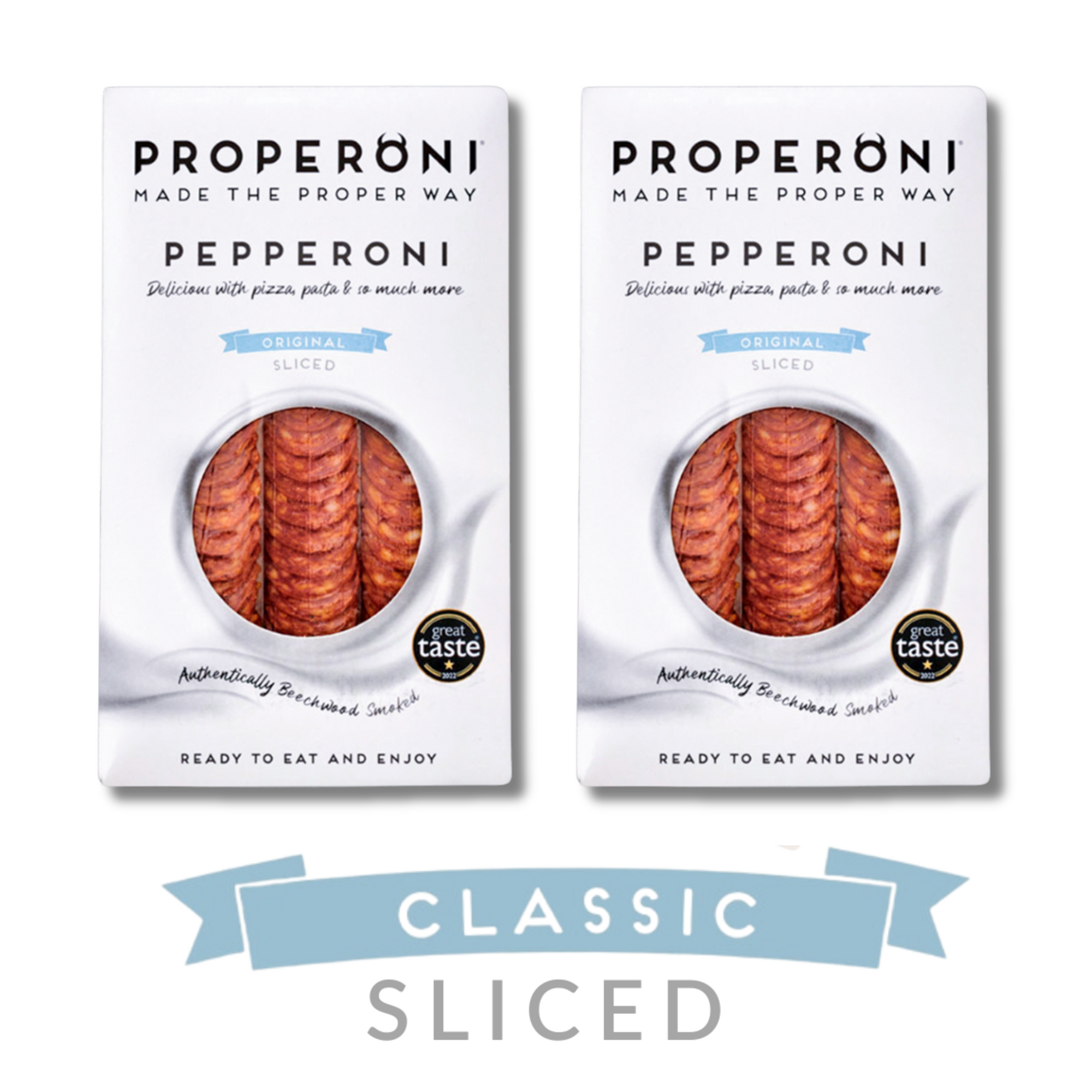 PROPERONI Classic Sliced Pepperoni 2 x 80g