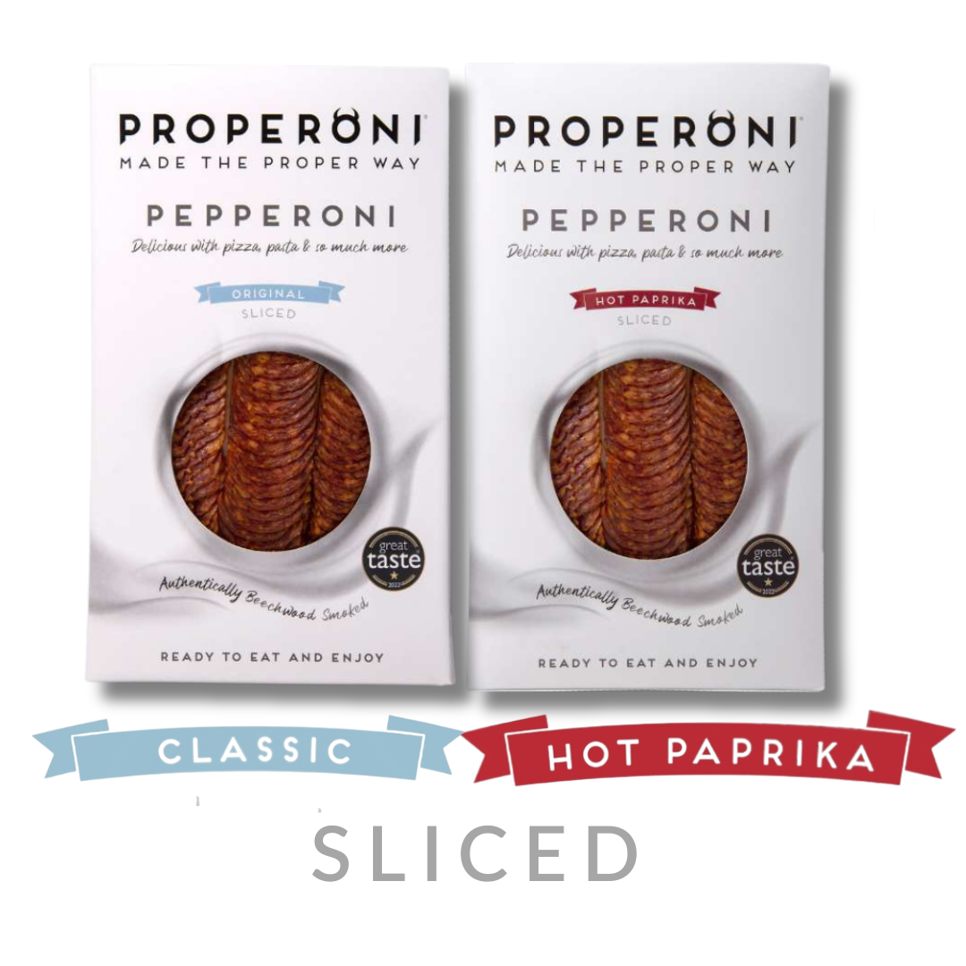 PROPERONI Sliced Pepperoni Mixed Bundle - 2 x 80g Packs