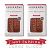 Properoni Hot Paprika Large Sliced Pepperoni 2 x 80g