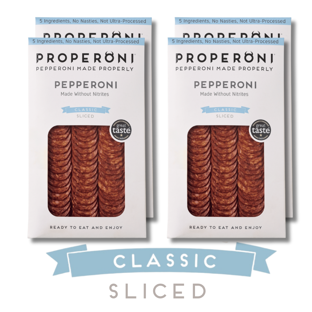 Properoni Classic Sliced Pepperoni 4 x 80g